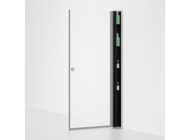 Space Hylleprofil - 10 x 200 cm til Quick Rett/Leddet - Sort Matt 