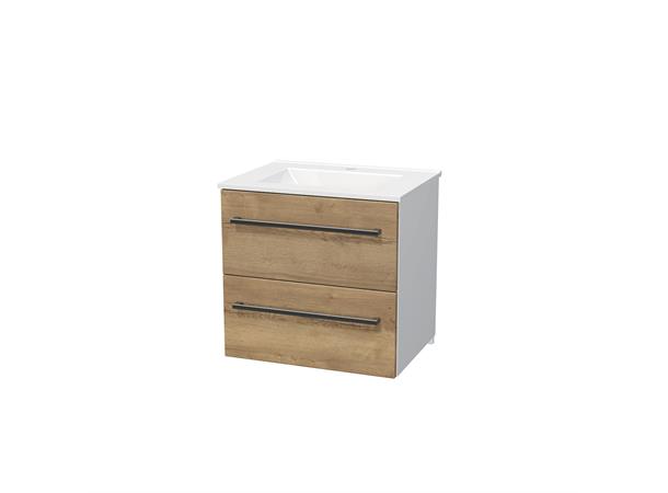 Venezia Servantskap 60cm Halifax Eik - Inkl. porselenservant