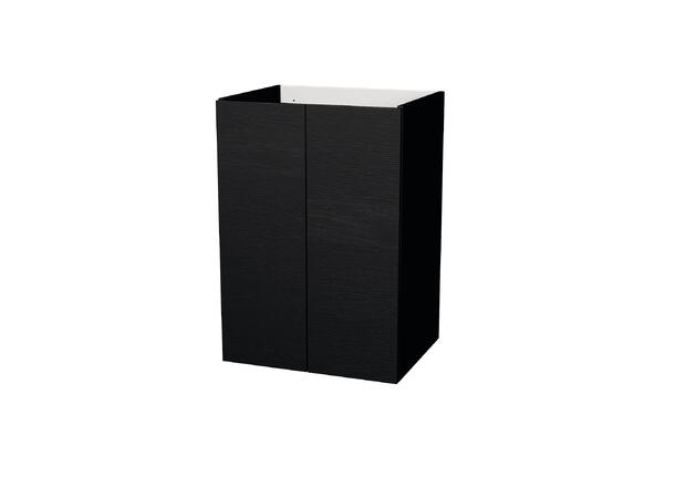 Milano Halvskap 60cm m/dører Sort Eik 