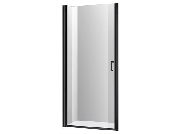 Nisjedør Rett - Sort Matt 81-86cm