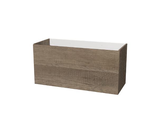 Milano Servantskap 120 cm Dobbel Grå Lønn 