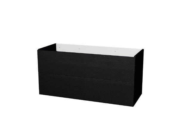 Milano Servantskap 120cm Dobbel Sort Eik 