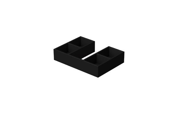 Skuffeinnlegg til Milano 60 cm Øvre skuff med utsparring 