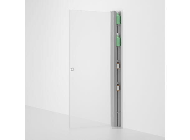 Space Hylleprofil - 10 x 200 cm til Quick Rett/Leddet - Krom 