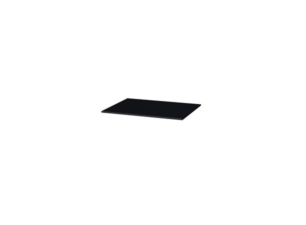 Benkeplate HPL - 60x46 cm - Sort