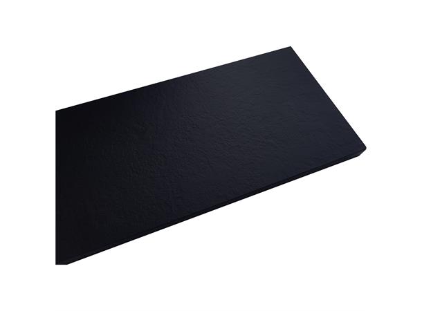 Benkeplate HPL - 80x46 cm - Sort