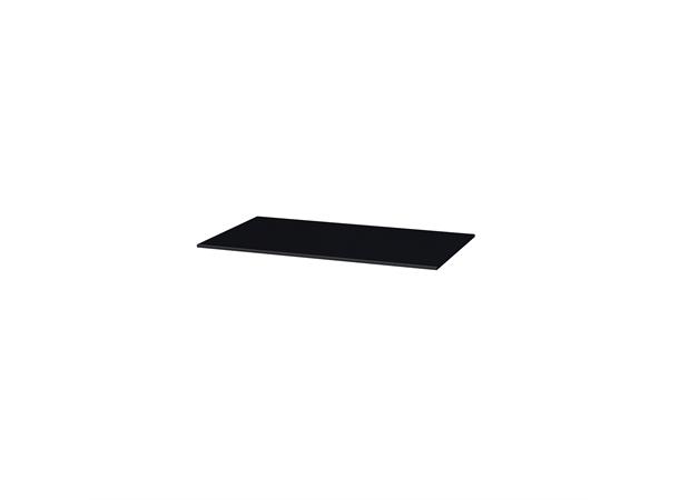 Benkeplate HPL - 80x46 cm - Sort