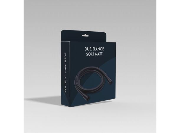Dusjslange - Sort Matt PVC 