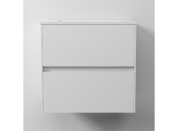 Pisa Servantskap 60cm Hvit Matt - Inkl. porselenservant 