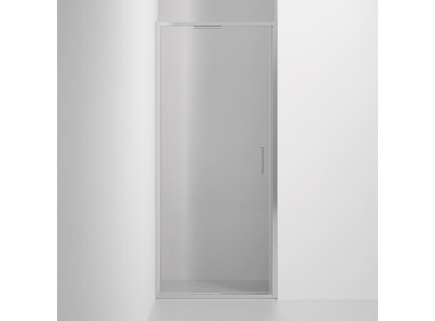 Frame dør 90 cm Krom 