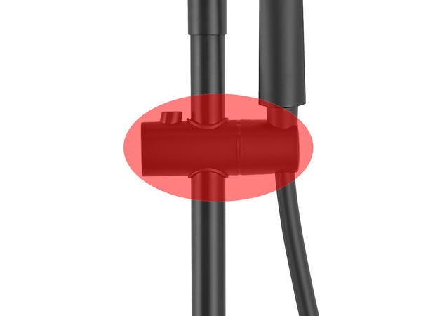 Hånddusjholder - Sort Matt til TDSM-v2 