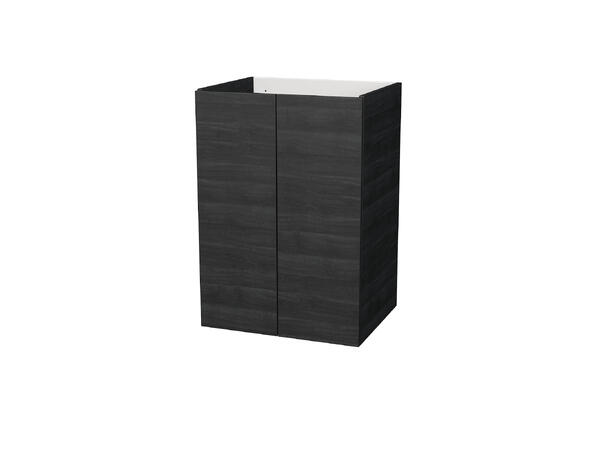 Milano Halvskap 60 cm m/dører Eik Antrasitt (840) 