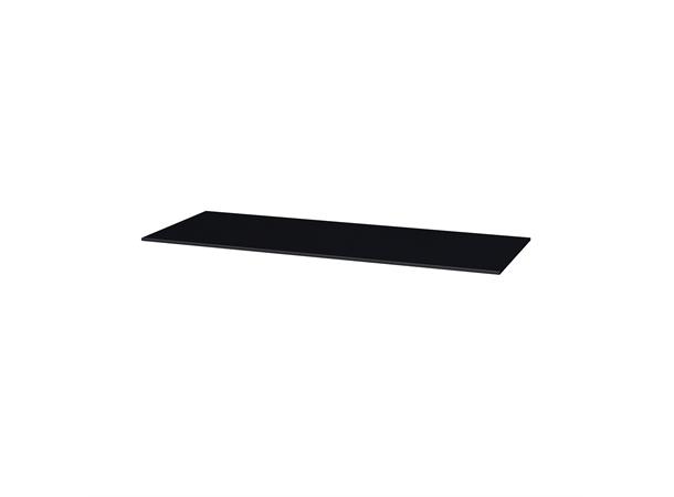 Benkeplate HPL - 120x46 cm - Sort