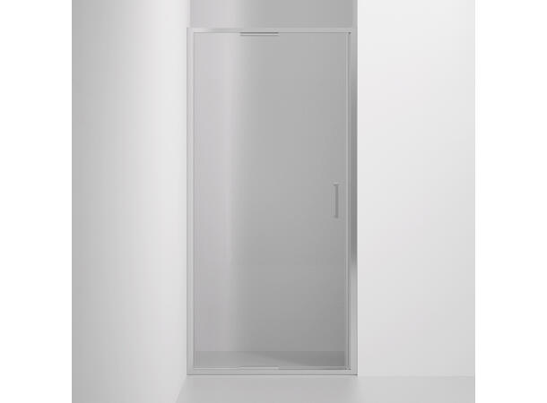 Frame dør 100 cm Krom 