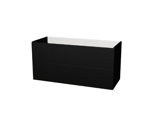 Milano Servantskap 120 cm Dobbel Sort Matt 