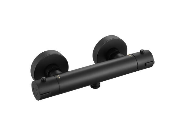 Optima Dusjtermostat Sort Matt 