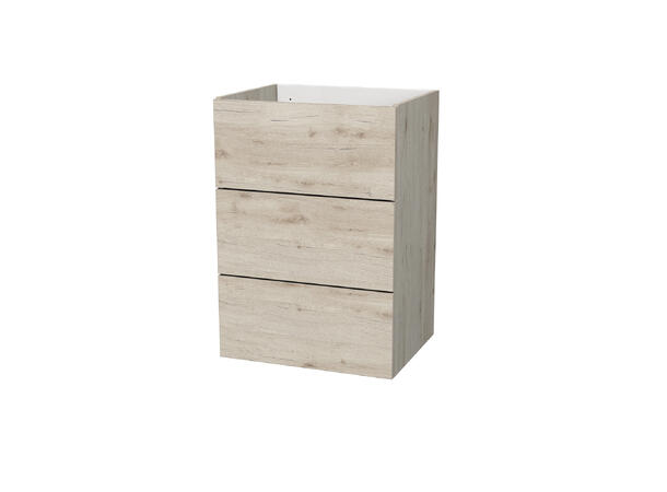 Milano Halvskap 60 cm m/skuffer Lønn Drivved (A3136) 