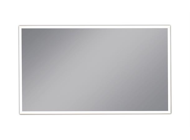 Nero - Speil m/sort ramme og lys 120 cm
