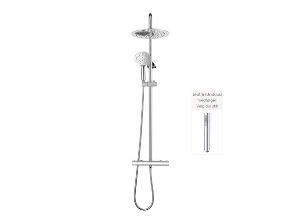 Optima Takdusjsett inkl. termostat Krom - v2 