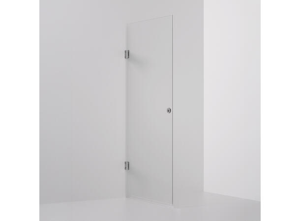 Form dør 100 x 198 cm - Klar Krom 