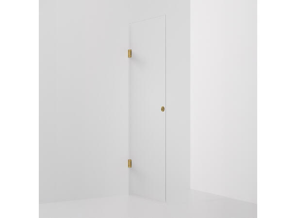 Form dør 80 x 198 cm - Klar Børstet Gull 