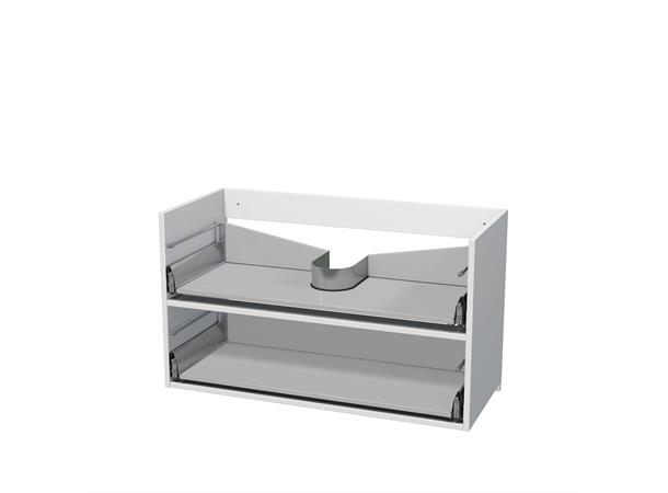Milano Servantskap 100cm Hvit - Uten fronter
