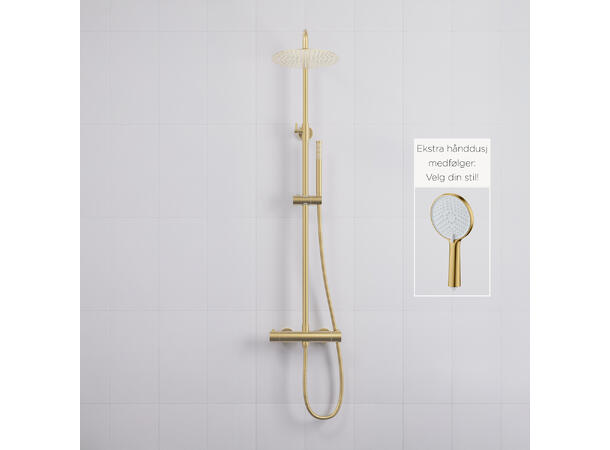 Sora takdusj Børstet Champagne Gull 