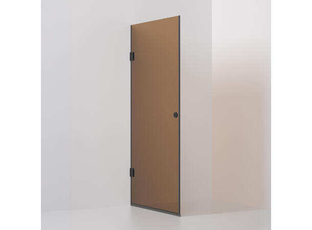 Form dør 100 x 198 cm - Bronse Sort Matt 