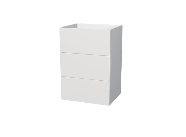 Milano Halvskap 60 cm m/skuffer Hvit Matt 