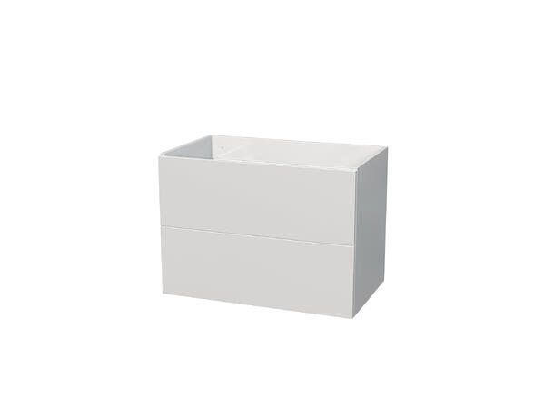 Milano Servantskap 80 cm Hvit Høyglans 