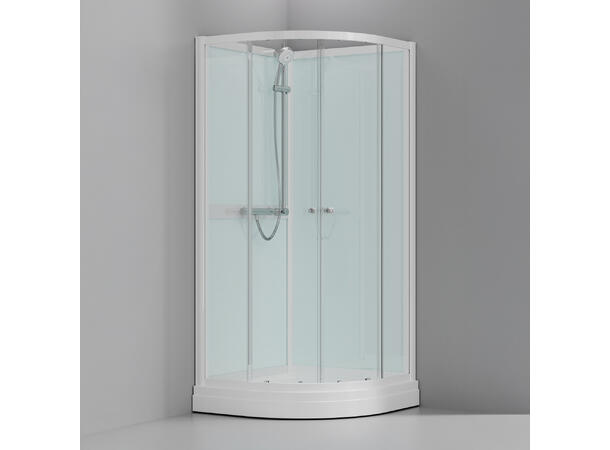 Quick One Dusjkabinett 90 x 90 x 205 cm - Rund 