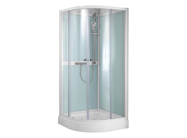 Quick One Dusjkabinett 90x90x205cm - Rund 