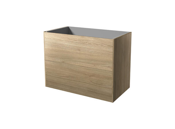 Roma servantskap 80 cm Lys Eik - Flat 