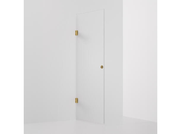 Form dør 100 x 198 cm - Klar Børstet Gull 
