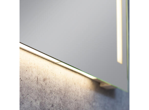 Gemello - Speil m/sidelys og stikk 80 cm 