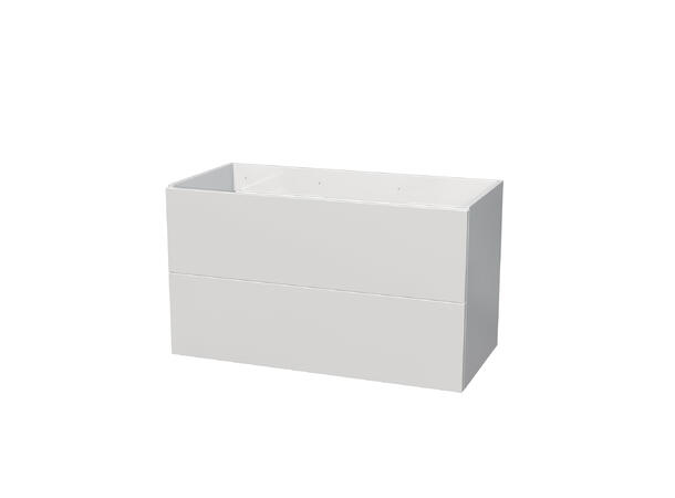 Milano Servantskap 100 cm Hvit Høyglans 