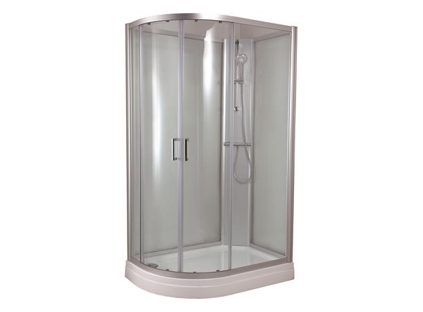 Quick Lux XL Dusjkabinett 120x80x212cm - Venstre - Klar 