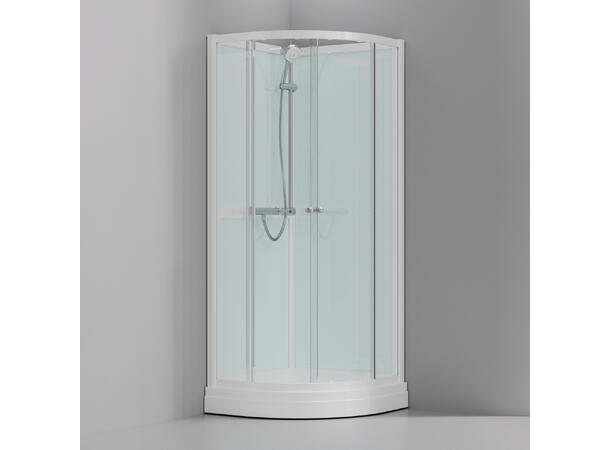 Quick One Dusjkabinett 80 x 80 x 205 cm - Rund 