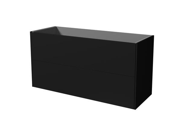 Roma servantskap 120 cm Sort Matt - Flat 