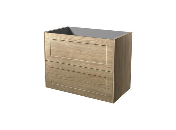 Roma servantskap 80 cm Lys Eik - Ramme 