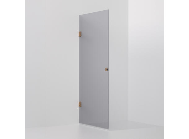 Form dør 100 x 198 cm - Sotet Polert Kobber 