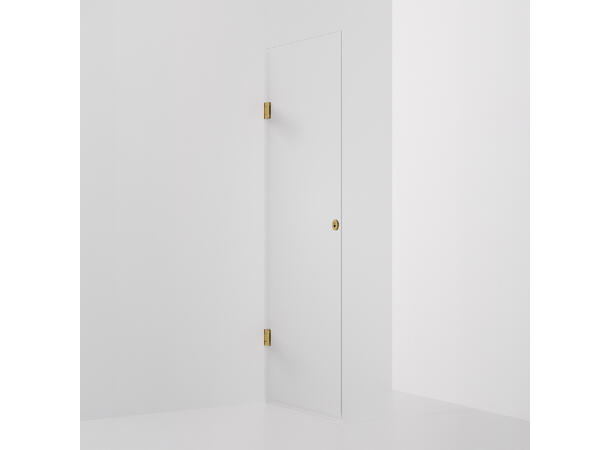 Form dør 80 x 198 cm - Klar Polert Gull 