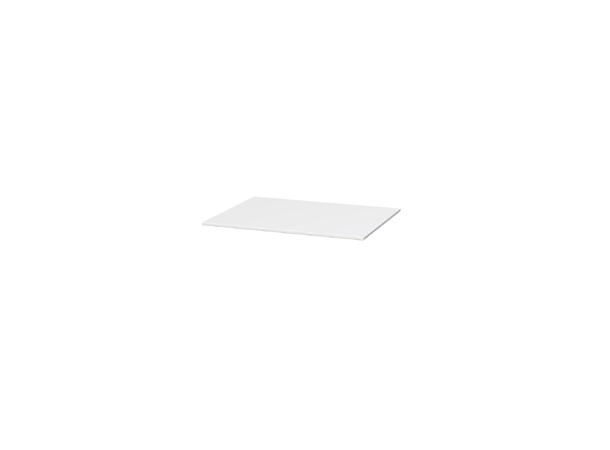HPL benkeplate - 60 x 46 cm Hvit Matt 