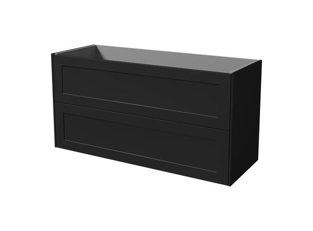 Roma servantskap 120 cm Sort Matt - Ramme 