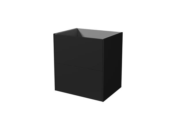 Roma servantskap 60 cm Sort Matt - Flat 