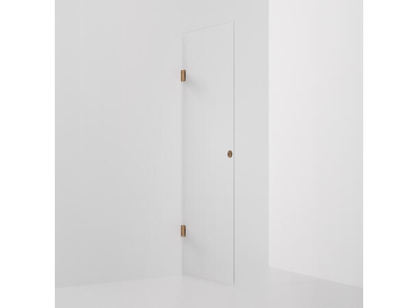 Form dør 80 x 198 cm - Klar Børstet Kobber 