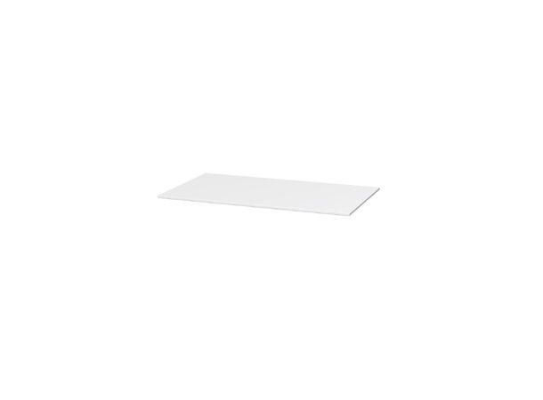 HPL benkeplate - 80 x 46 cm Hvit Matt 