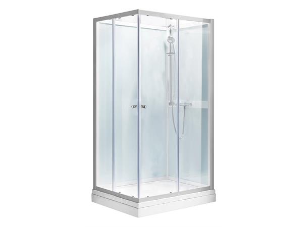 Quick One Dusjkabinett 90x70x205cm - Venstre - Firkantet