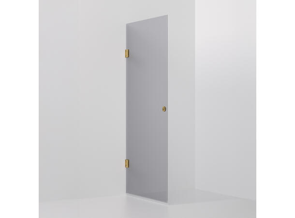 Form dør 90 x 198 cm - Sotet Børstet Gull 