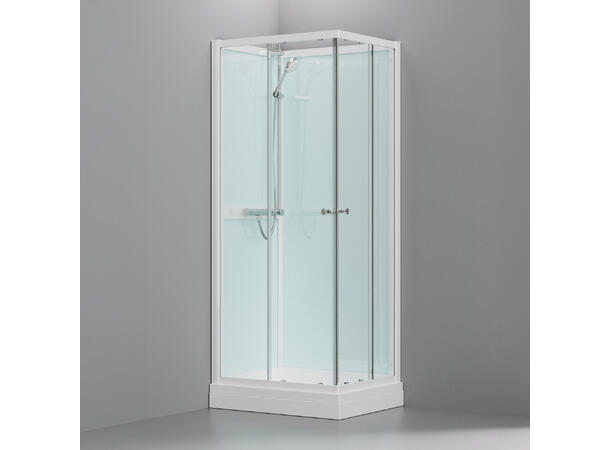 Quick One Dusjkabinett 70 x 90 x 205 cm - Høyre - Firkantet 